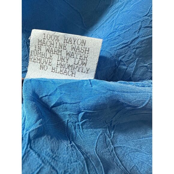 Johnny Was T-Shirt Vintage Maxi Dress Embroidered Fish Design Size M FLAWED - Picture 8 of 8